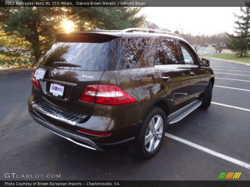Dakota Brown Metallic / Almond Beige 2012 Mercedes-Benz ML 350 4Matic