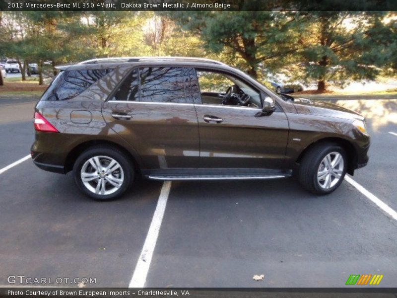 Dakota Brown Metallic / Almond Beige 2012 Mercedes-Benz ML 350 4Matic