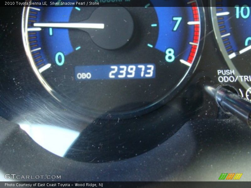 Silver Shadow Pearl / Stone 2010 Toyota Sienna LE