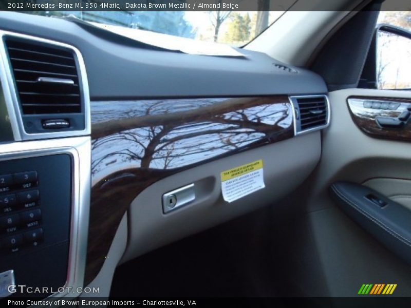 Dakota Brown Metallic / Almond Beige 2012 Mercedes-Benz ML 350 4Matic