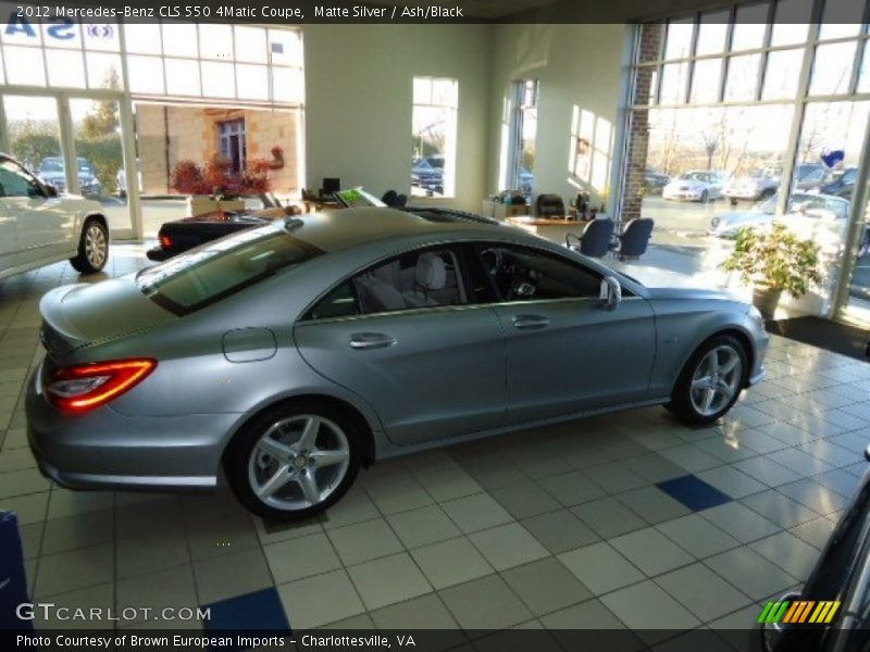 Matte Silver / Ash/Black 2012 Mercedes-Benz CLS 550 4Matic Coupe