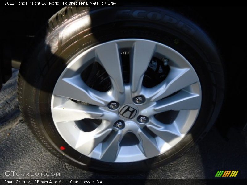 Polished Metal Metallic / Gray 2012 Honda Insight EX Hybrid