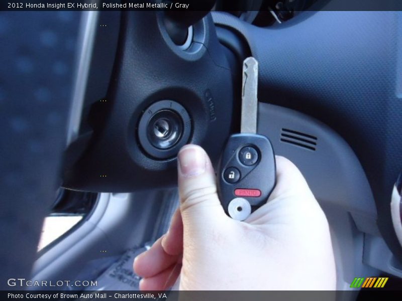 Polished Metal Metallic / Gray 2012 Honda Insight EX Hybrid