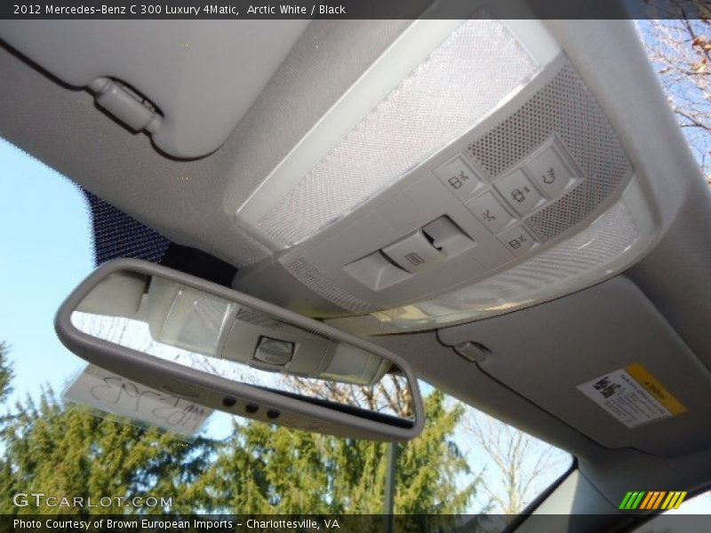 Arctic White / Black 2012 Mercedes-Benz C 300 Luxury 4Matic