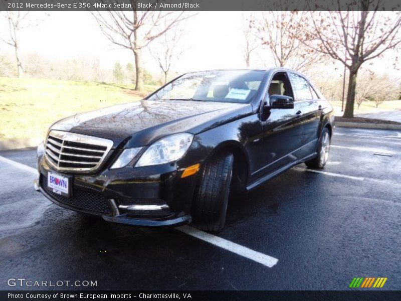 Black / Almond/Black 2012 Mercedes-Benz E 350 4Matic Sedan