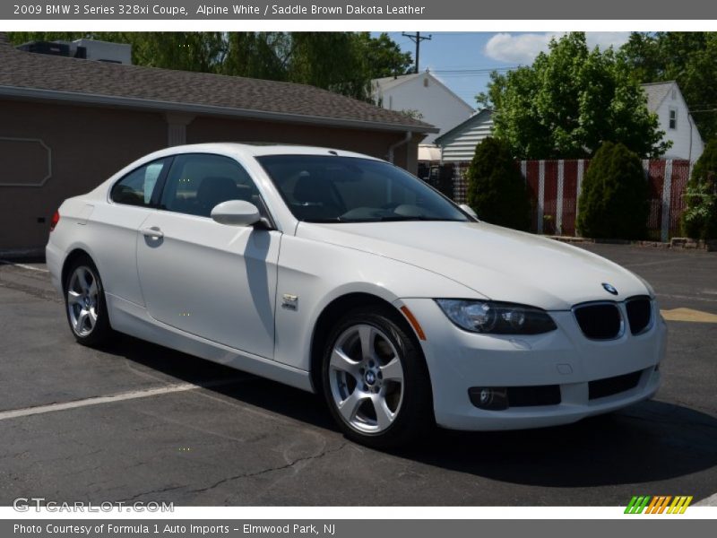Alpine White / Saddle Brown Dakota Leather 2009 BMW 3 Series 328xi Coupe