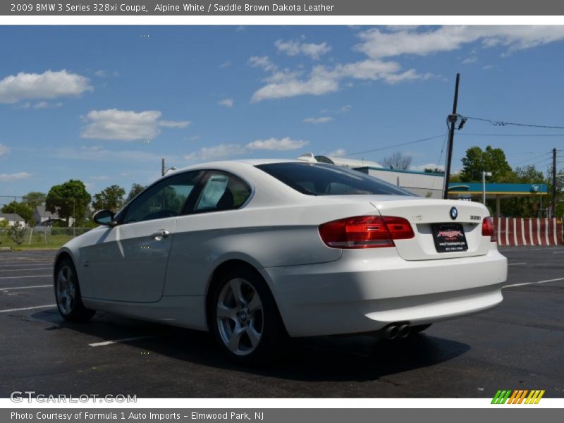Alpine White / Saddle Brown Dakota Leather 2009 BMW 3 Series 328xi Coupe