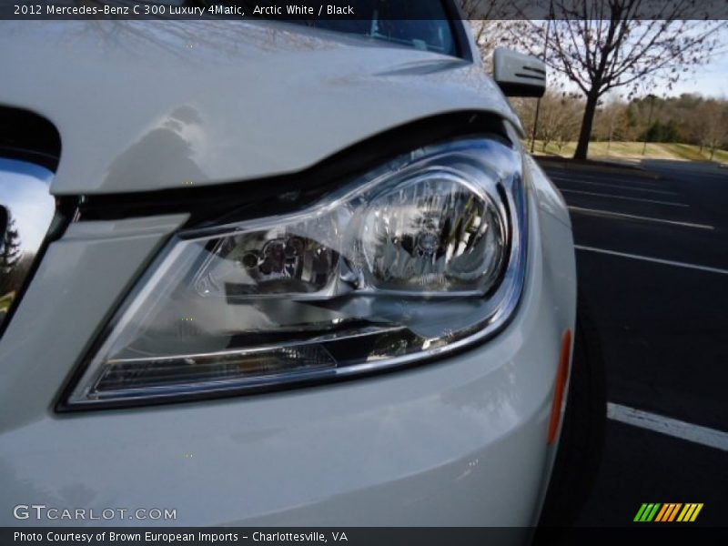 Arctic White / Black 2012 Mercedes-Benz C 300 Luxury 4Matic