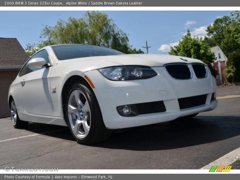 Alpine White / Saddle Brown Dakota Leather 2009 BMW 3 Series 328xi Coupe