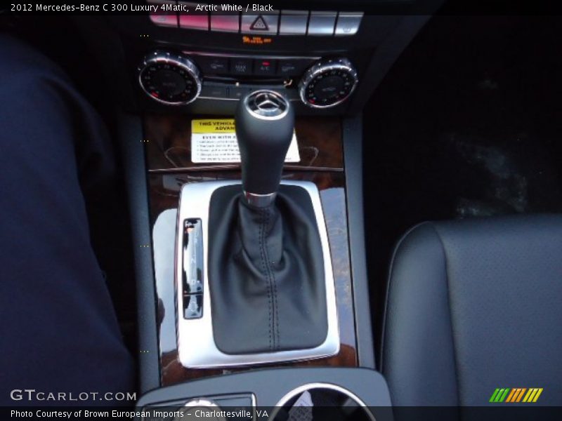 Arctic White / Black 2012 Mercedes-Benz C 300 Luxury 4Matic