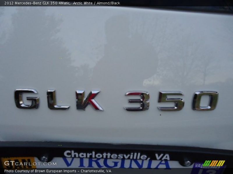 Arctic White / Almond/Black 2012 Mercedes-Benz GLK 350 4Matic