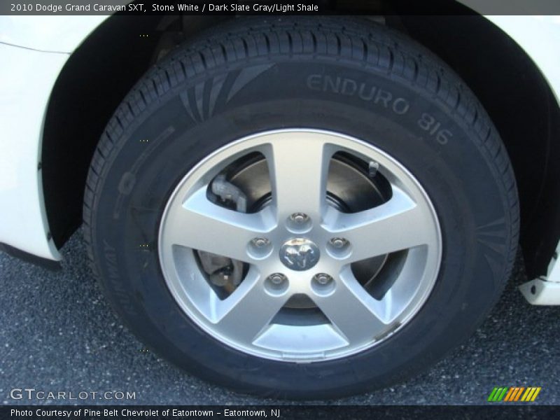 Stone White / Dark Slate Gray/Light Shale 2010 Dodge Grand Caravan SXT