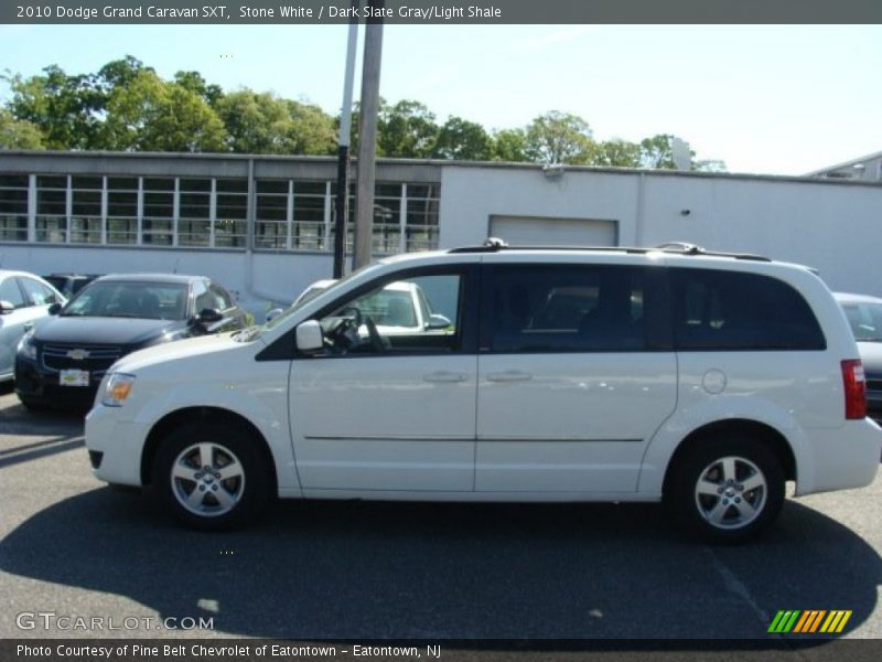 Stone White / Dark Slate Gray/Light Shale 2010 Dodge Grand Caravan SXT