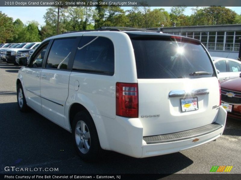 Stone White / Dark Slate Gray/Light Shale 2010 Dodge Grand Caravan SXT