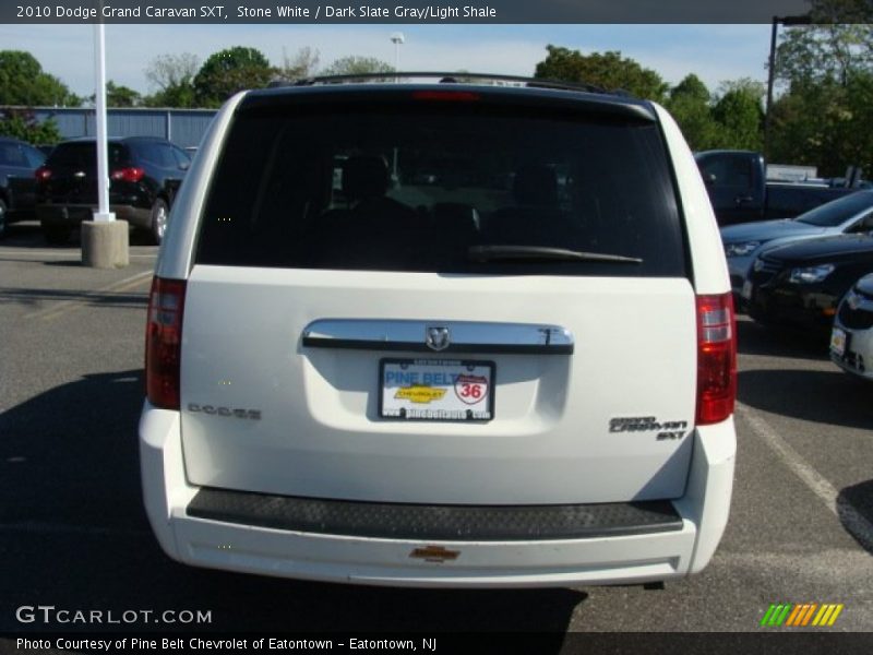 Stone White / Dark Slate Gray/Light Shale 2010 Dodge Grand Caravan SXT