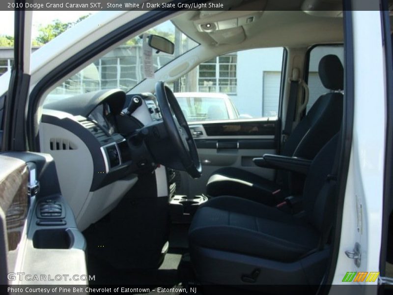 Stone White / Dark Slate Gray/Light Shale 2010 Dodge Grand Caravan SXT