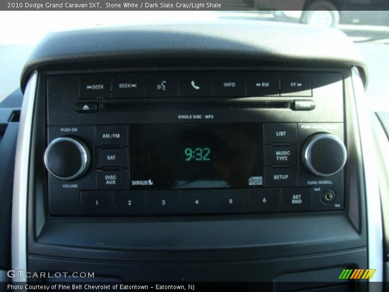 Stone White / Dark Slate Gray/Light Shale 2010 Dodge Grand Caravan SXT