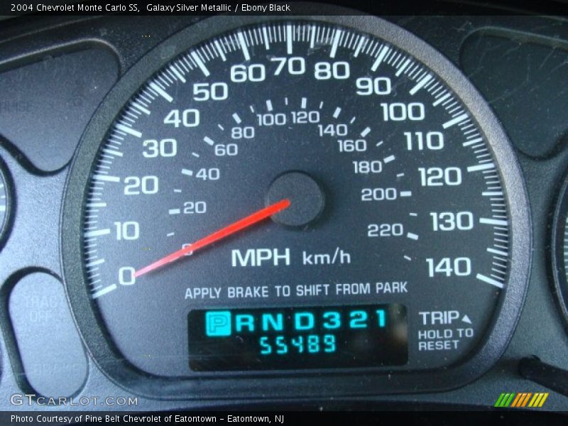 Galaxy Silver Metallic / Ebony Black 2004 Chevrolet Monte Carlo SS