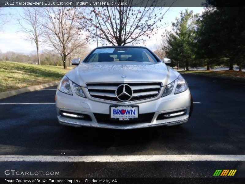 Iridium Silver Metallic / Black 2012 Mercedes-Benz E 350 Cabriolet