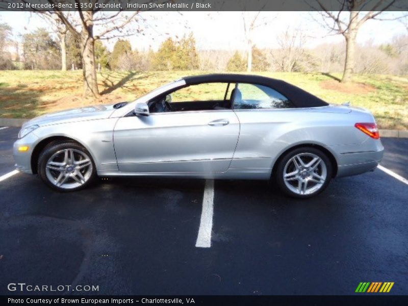 Iridium Silver Metallic / Black 2012 Mercedes-Benz E 350 Cabriolet