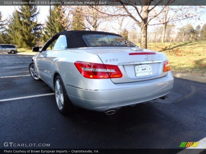Iridium Silver Metallic / Black 2012 Mercedes-Benz E 350 Cabriolet