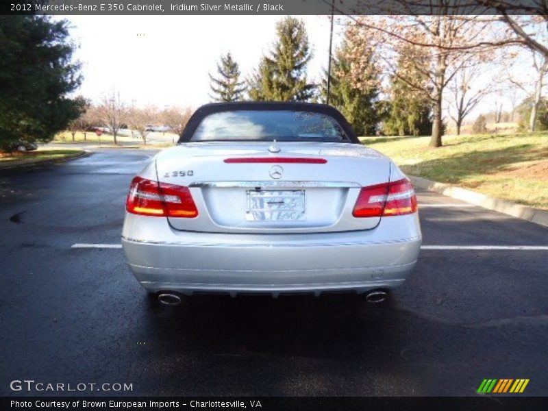 Iridium Silver Metallic / Black 2012 Mercedes-Benz E 350 Cabriolet