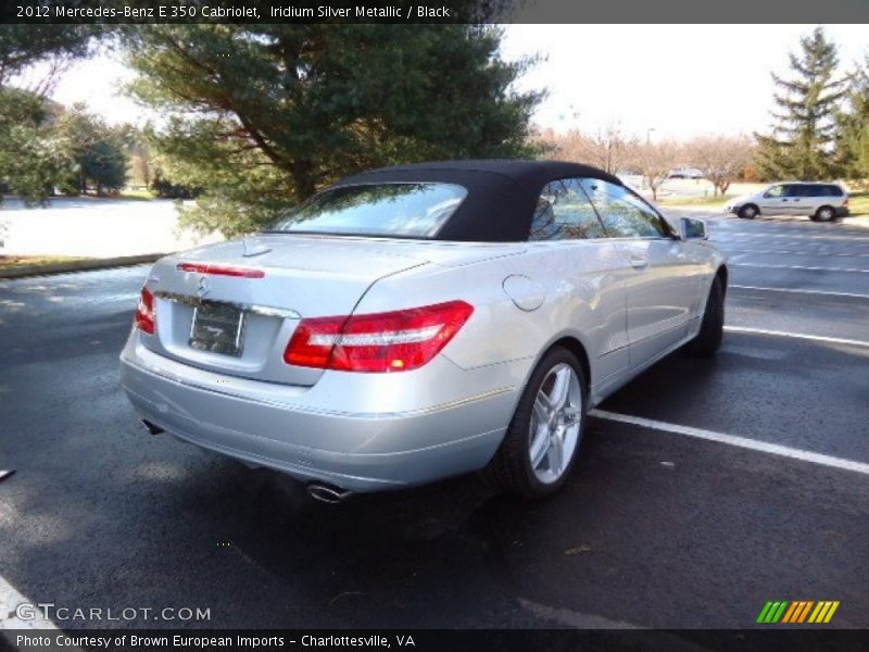 Iridium Silver Metallic / Black 2012 Mercedes-Benz E 350 Cabriolet