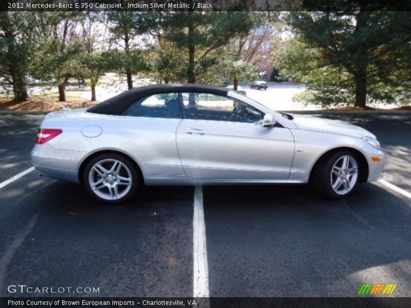 Iridium Silver Metallic / Black 2012 Mercedes-Benz E 350 Cabriolet