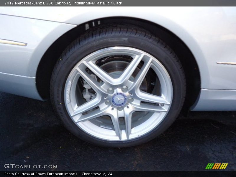 Iridium Silver Metallic / Black 2012 Mercedes-Benz E 350 Cabriolet