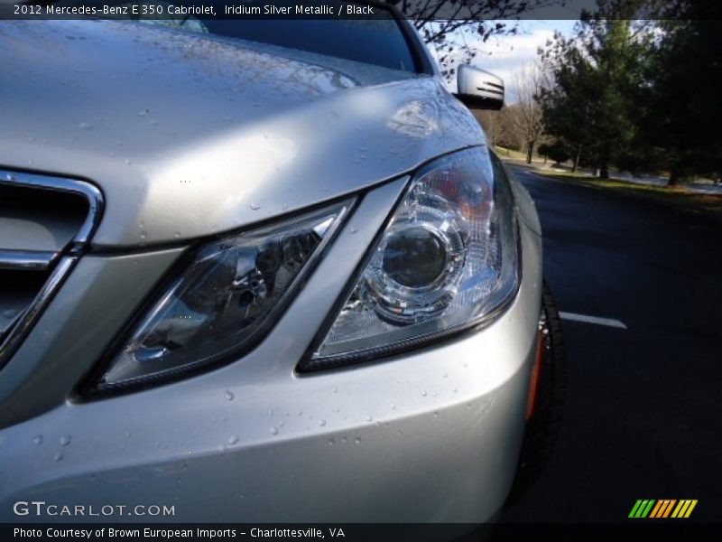 Iridium Silver Metallic / Black 2012 Mercedes-Benz E 350 Cabriolet