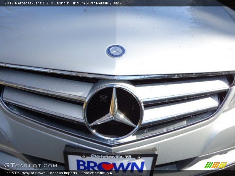 Iridium Silver Metallic / Black 2012 Mercedes-Benz E 350 Cabriolet
