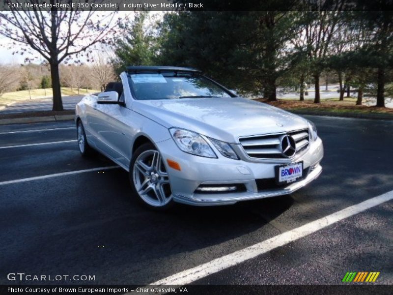 Iridium Silver Metallic / Black 2012 Mercedes-Benz E 350 Cabriolet