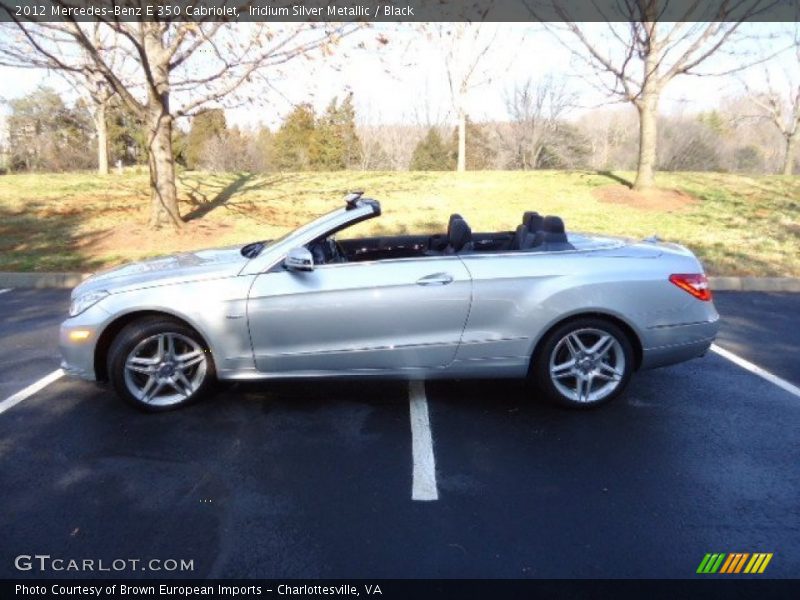 Iridium Silver Metallic / Black 2012 Mercedes-Benz E 350 Cabriolet