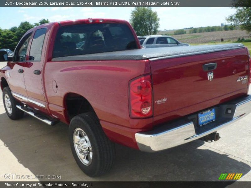 Inferno Red Crystal Pearl / Medium Slate Gray 2007 Dodge Ram 2500 Laramie Quad Cab 4x4