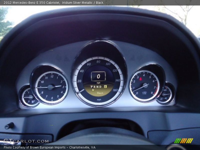 Iridium Silver Metallic / Black 2012 Mercedes-Benz E 350 Cabriolet