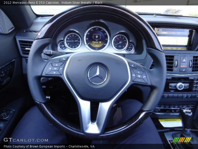 Iridium Silver Metallic / Black 2012 Mercedes-Benz E 350 Cabriolet