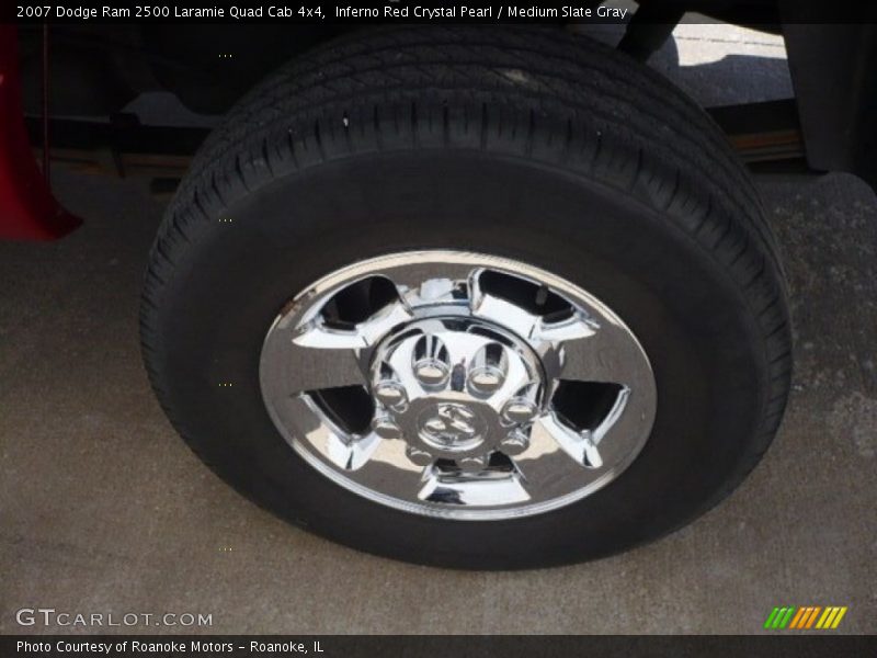 Inferno Red Crystal Pearl / Medium Slate Gray 2007 Dodge Ram 2500 Laramie Quad Cab 4x4