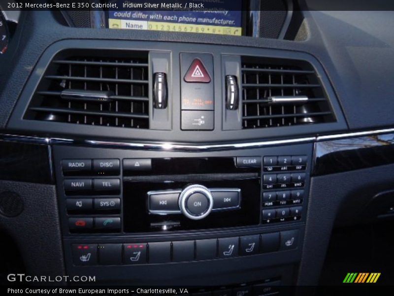 Iridium Silver Metallic / Black 2012 Mercedes-Benz E 350 Cabriolet
