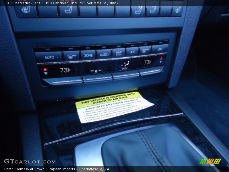 Iridium Silver Metallic / Black 2012 Mercedes-Benz E 350 Cabriolet