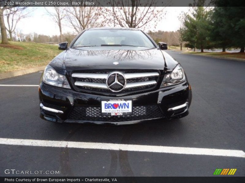 Black / Black 2012 Mercedes-Benz C 250 Coupe