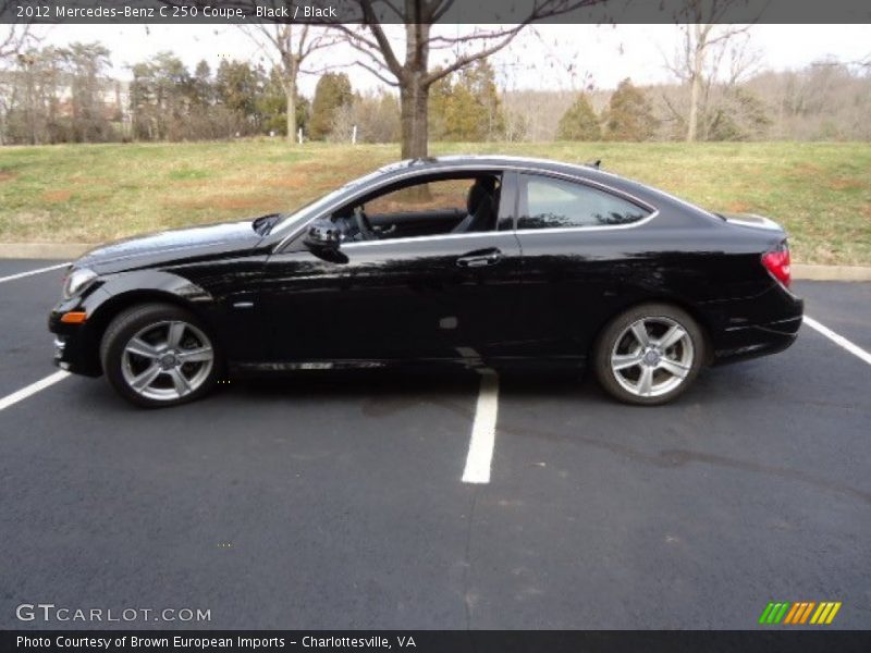 Black / Black 2012 Mercedes-Benz C 250 Coupe