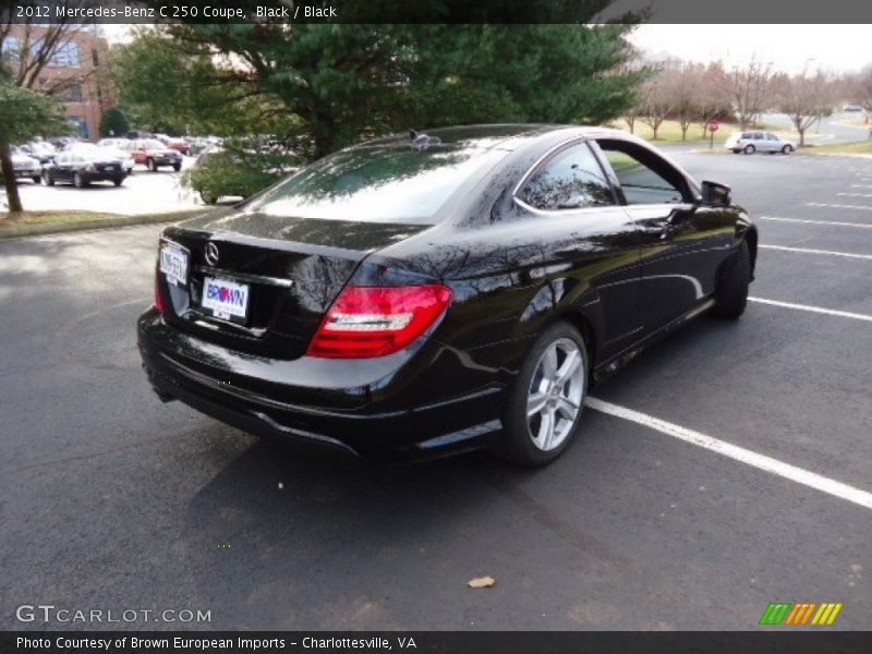 Black / Black 2012 Mercedes-Benz C 250 Coupe
