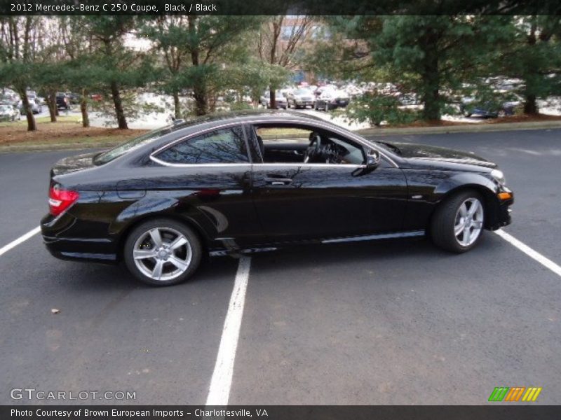 Black / Black 2012 Mercedes-Benz C 250 Coupe