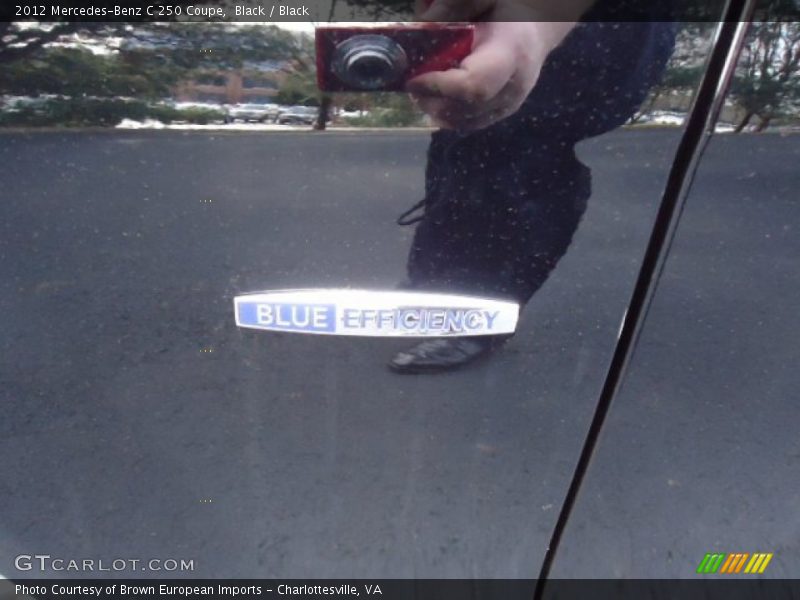 Black / Black 2012 Mercedes-Benz C 250 Coupe