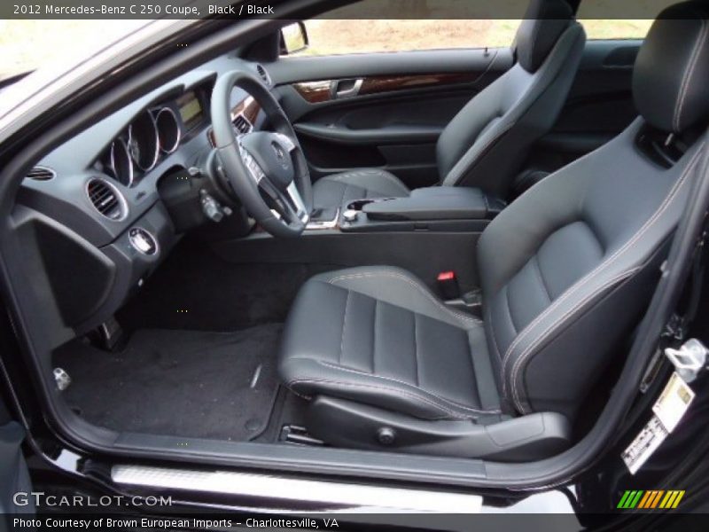 Black / Black 2012 Mercedes-Benz C 250 Coupe