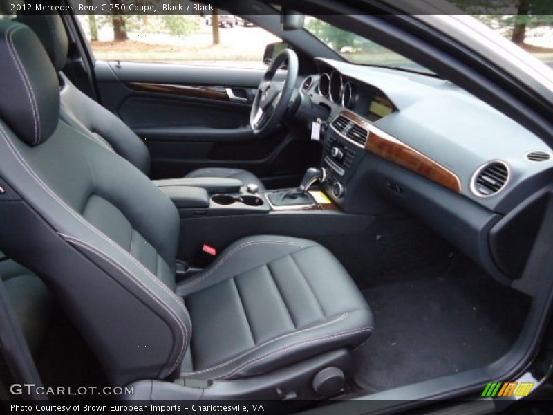 Black / Black 2012 Mercedes-Benz C 250 Coupe