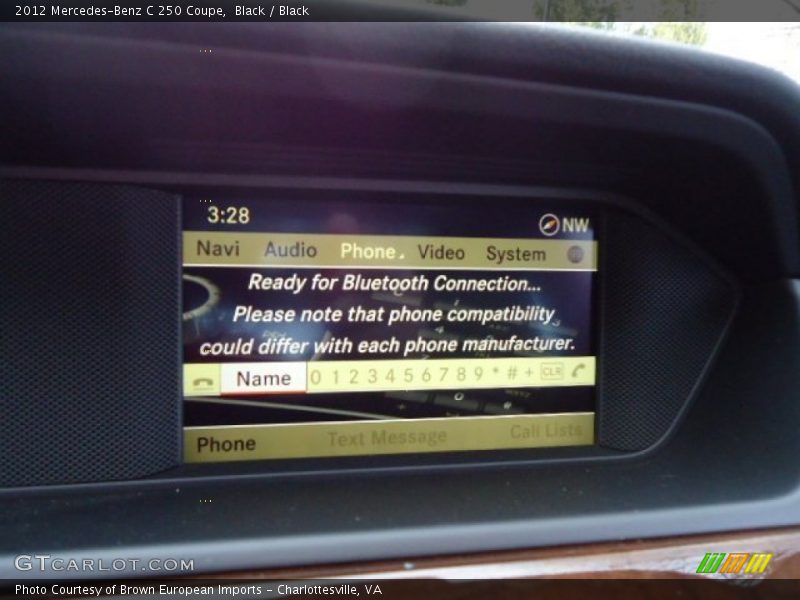 Black / Black 2012 Mercedes-Benz C 250 Coupe