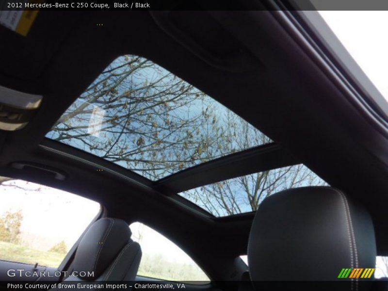 Black / Black 2012 Mercedes-Benz C 250 Coupe