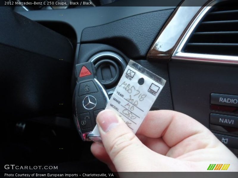 Black / Black 2012 Mercedes-Benz C 250 Coupe