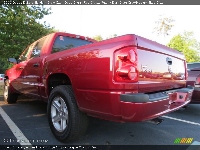 Deep Cherry Red Crystal Pearl / Dark Slate Gray/Medium Slate Gray 2011 Dodge Dakota Big Horn Crew Cab